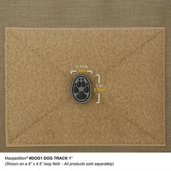 Maxpedition - Badge Dogtrack  2,5cm - Arid