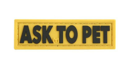 Maxpedition - Badge Ask to Pet - full color