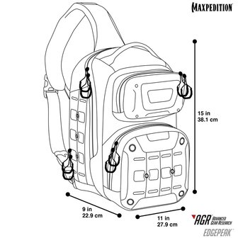 Maxpedition - AGR Edgepeak - zwart