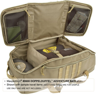 Maxpedition - Doppelduffel Aventure Bag - Zwart