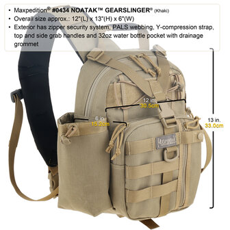 Maxpedition Noatak GearSlinger - zwart