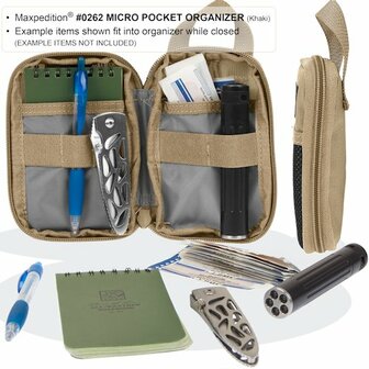 Maxpedition - Pocket organiser Micro - Khaki