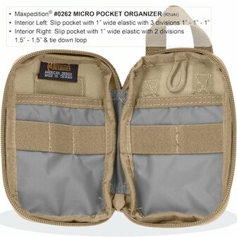 Maxpedition - Pocket organiser Micro - Khaki