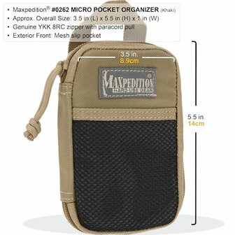 Maxpedition - Pocket organiser Micro - Groen