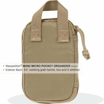 Maxpedition - Pocket organiser Micro - zwart