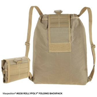 Maxpedition - RollyPoly backpack - zwart