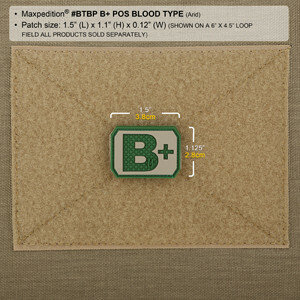 Maxpedition - Bloedgroep - B+ (arid)