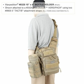 Maxpedition - 10&#039;&#039; x 4&#039;&#039; Bottle Holder khaki