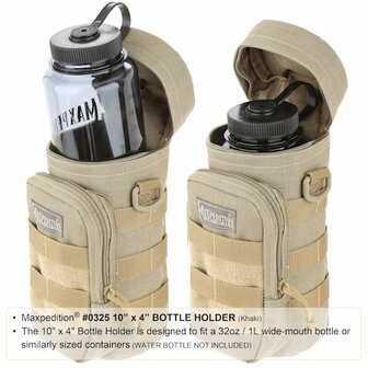 Maxpedition - 10&#039;&#039; x 4&#039;&#039; Bottle Holder khaki