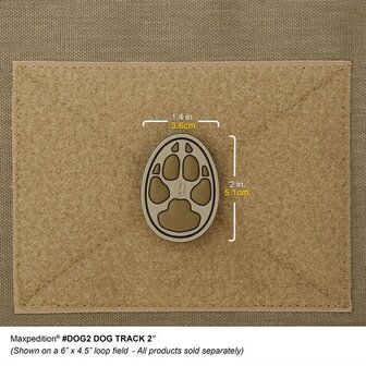 Maxpedition - Badge Dogtrack 5cm - Arid