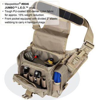 Maxpedition Jumbo Versipack L.E.O. - Groen