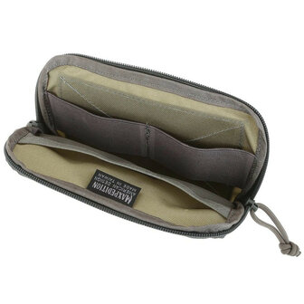 Hook &amp; Loop 5 X 7 Zipper Pocket - Khaki-Foliage