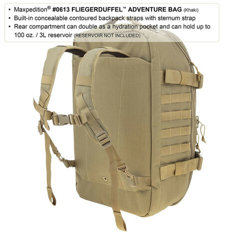 Maxpedition - Fliegerduffel Aventure Bag - zwart