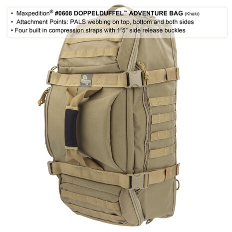 Maxpedition - Doppelduffel Aventure Bag - Zwart