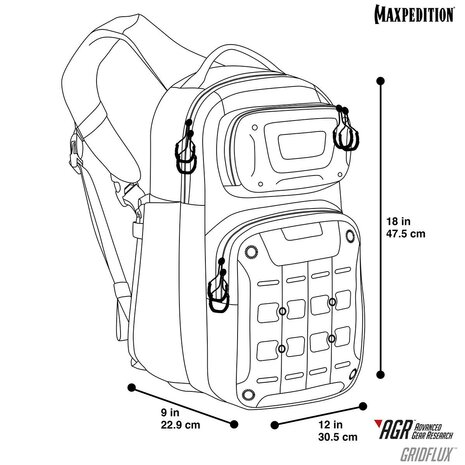 Maxpedition - AGR Gridflux - grijs V2.0