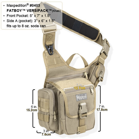 Maxpedition Fatboy Versipack - zwart