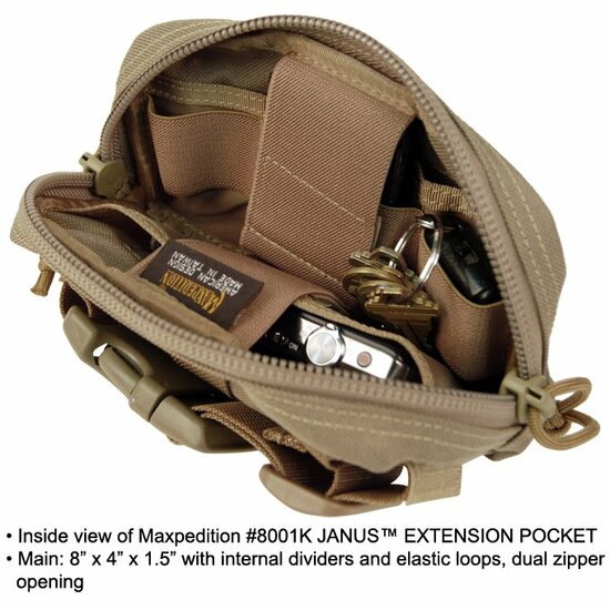 Maxpedition Janus Extension Pocket Khaki