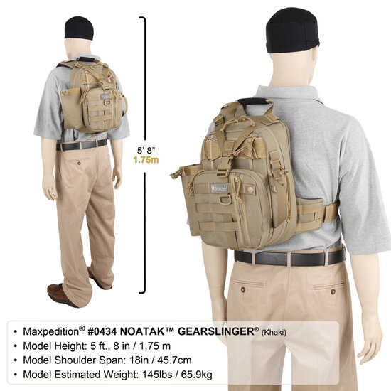 Maxpedition Noatak GearSlinger - zwart