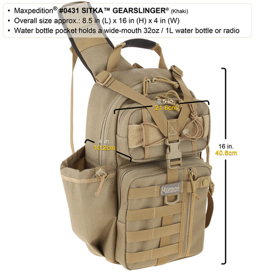 Maxpedition Sitka Gearslinger zwart