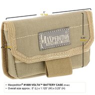 Maxpedition Volta Battery Case zwart